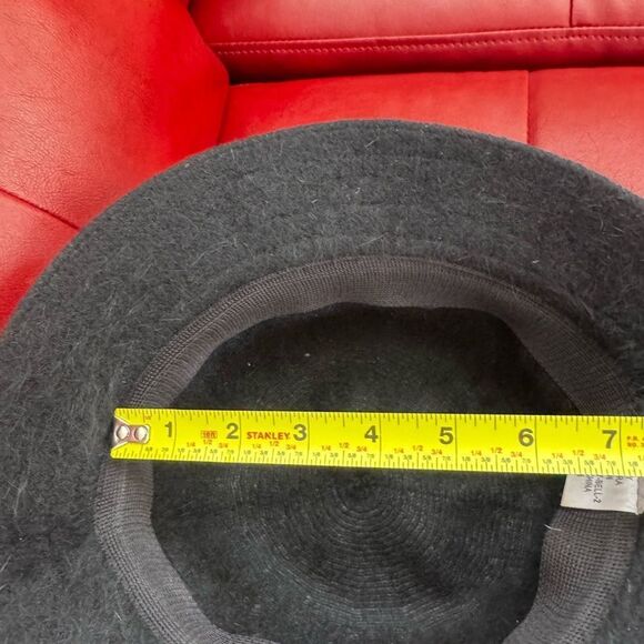 DNY Angora Bucket Hat Black EUC - Picture 6 of 6